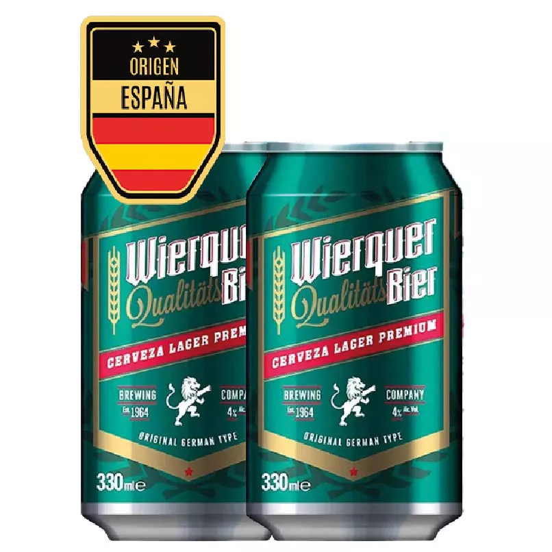 CERVEZA WIERQUER LAGER LATA x 330 ML