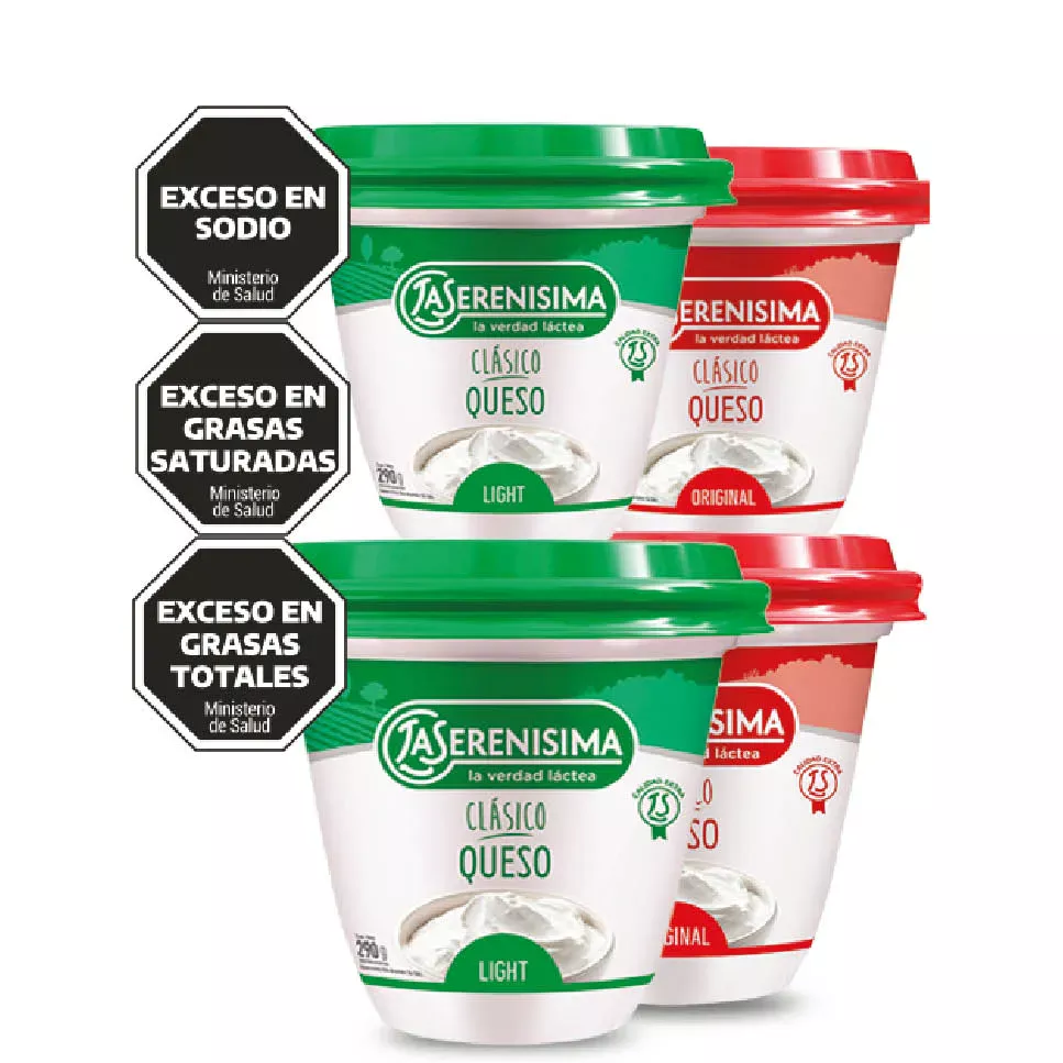 QUESO UNTABLE LA SERENISIMA CLASICO/ LIGHT x 290 GRS