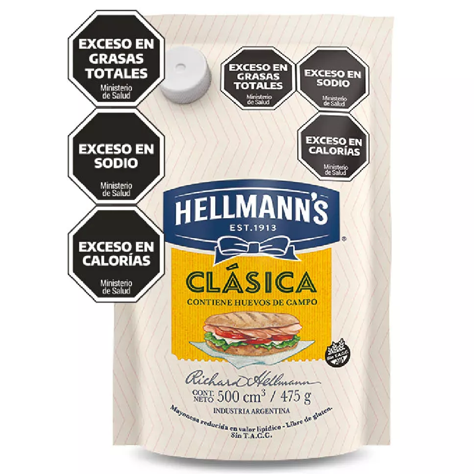 MAYONESA HELLMANNS D/P x 475 GRS