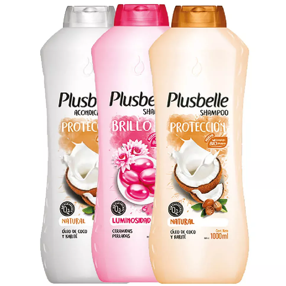 SHAMPOO/ACONDICIONADOR PLUSBELLE x 1 LT