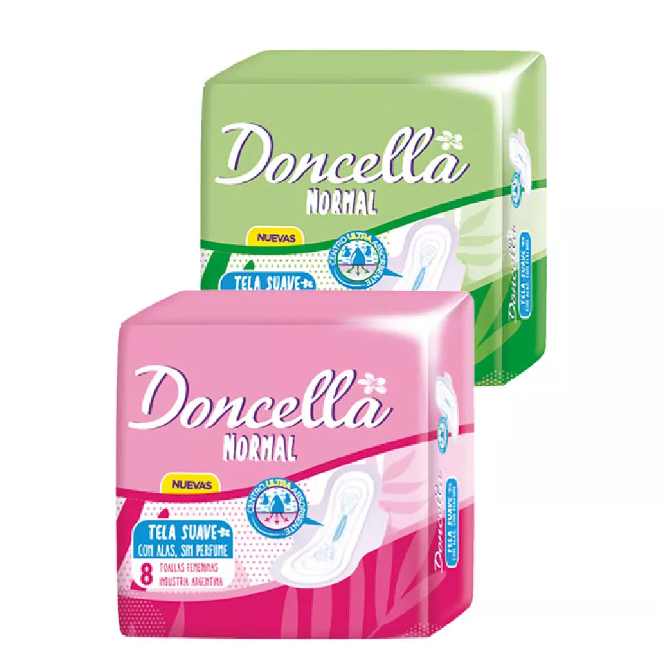 TOALLAS FEMENINAS DONCELLA POCK S/D C/A x 8 UN