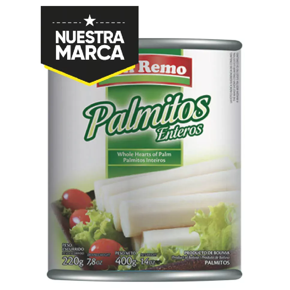 PALMITO SAN REMO ENTERO x 400 GRS