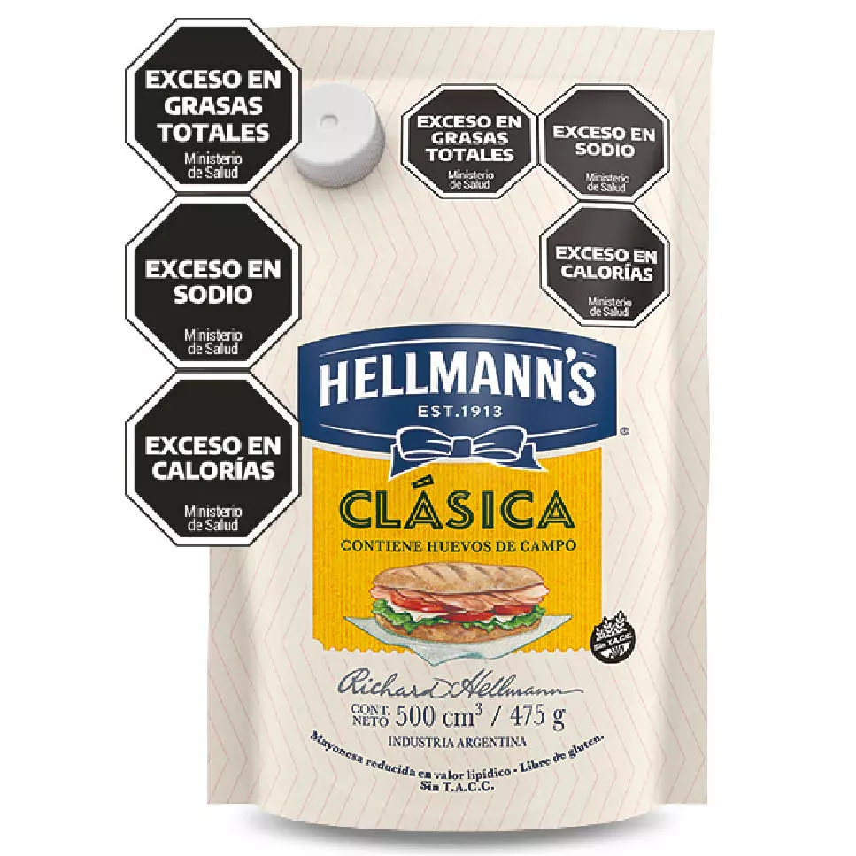 MAYONESA HELLMANNS D/P x 475 GRS- NO DISP MENDOZA Y SAN JUAN