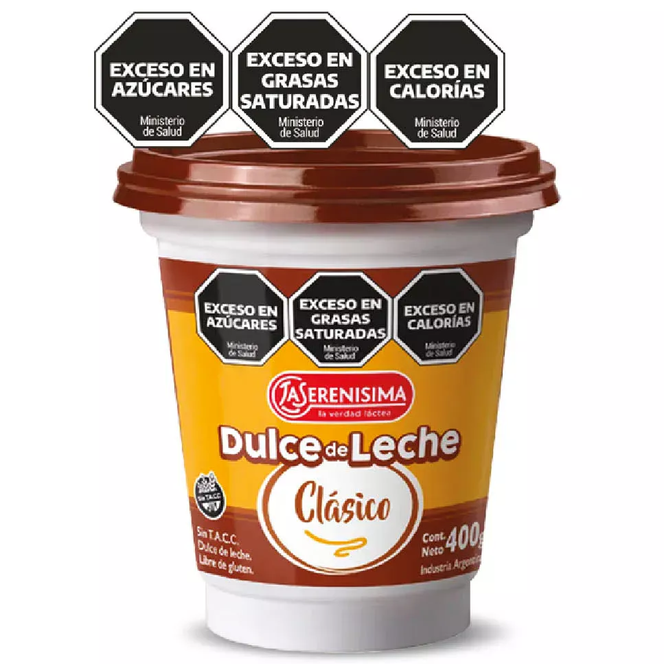 DULCE DE LECHE LA SERENISIMA CLASICO CALCIOx 400 GRS