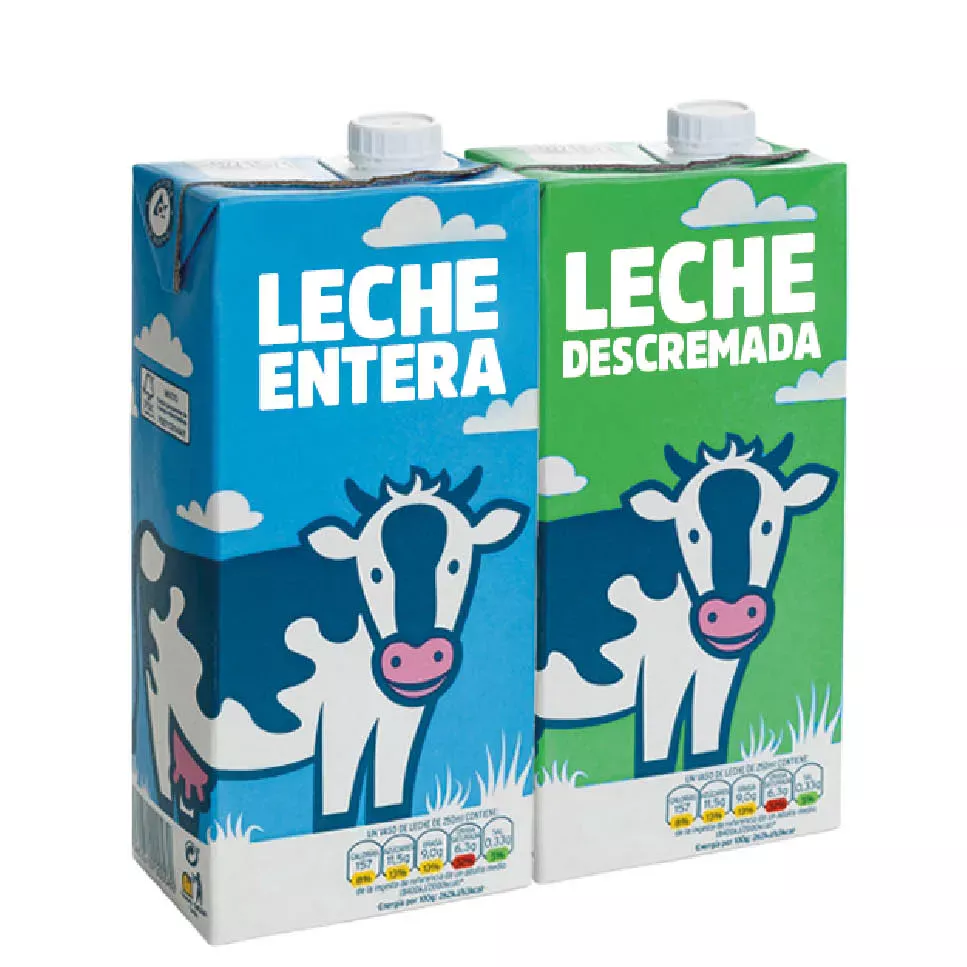 LECHE UAT ENTERA/DESCREMADA x 1 LT - NO DISP MAR DEL PLATA