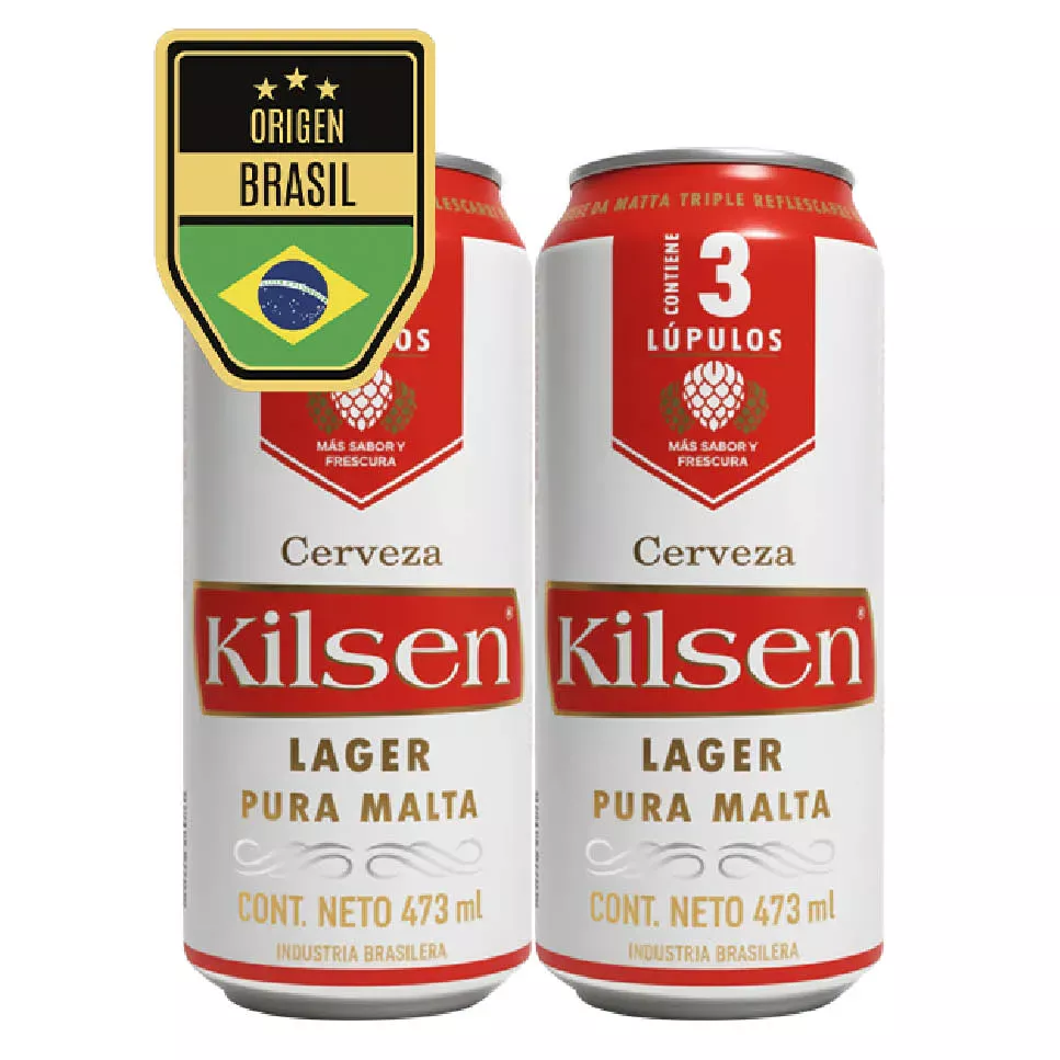 CERVEZA KILSEN LAGER LATA x 473 CC